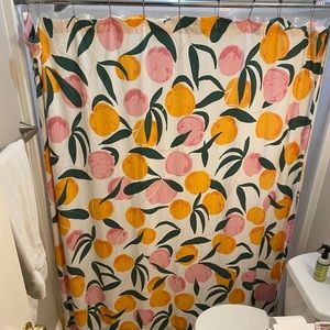 Urban Outfitters Peach Shower Curtain